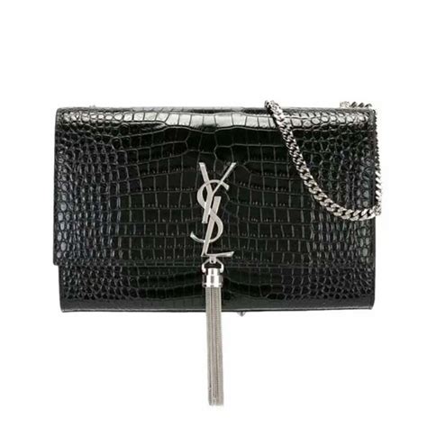 ysl kate croco|Saint Laurent Small Kate Crocodile.